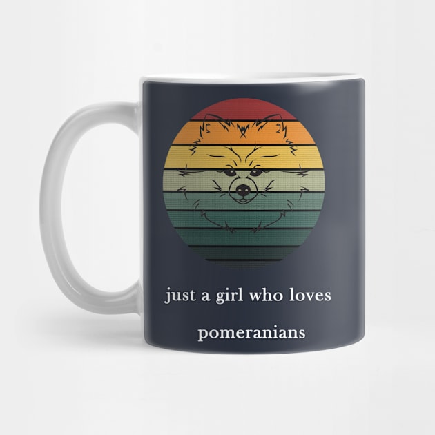 funny pomeranians dog 2020 : just a girl who loves pomeranian by flooky